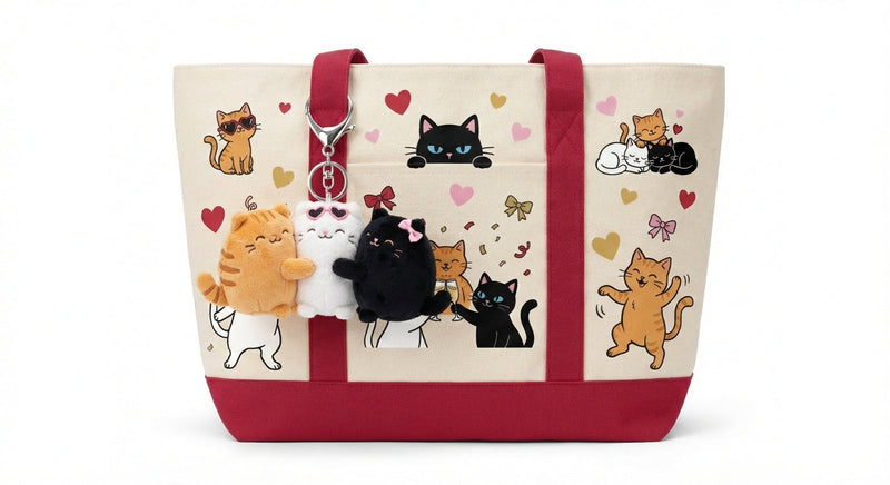 Three Meowsketeers Tote + Charm Bundle VIP